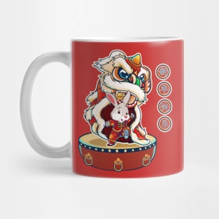 2023 Chinese New Year 2023 Lion Dance - Year Of The Rabbit Mug